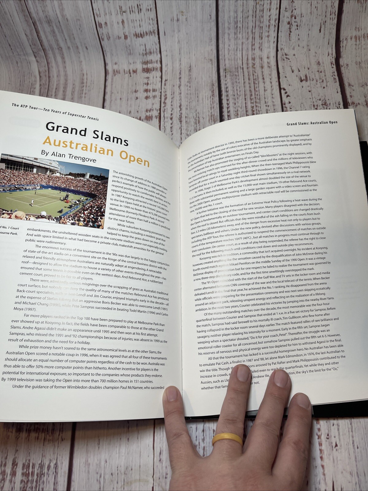 The Atp Tour: Ten Years of Superstar Tennis by Richard Evans Like New!!