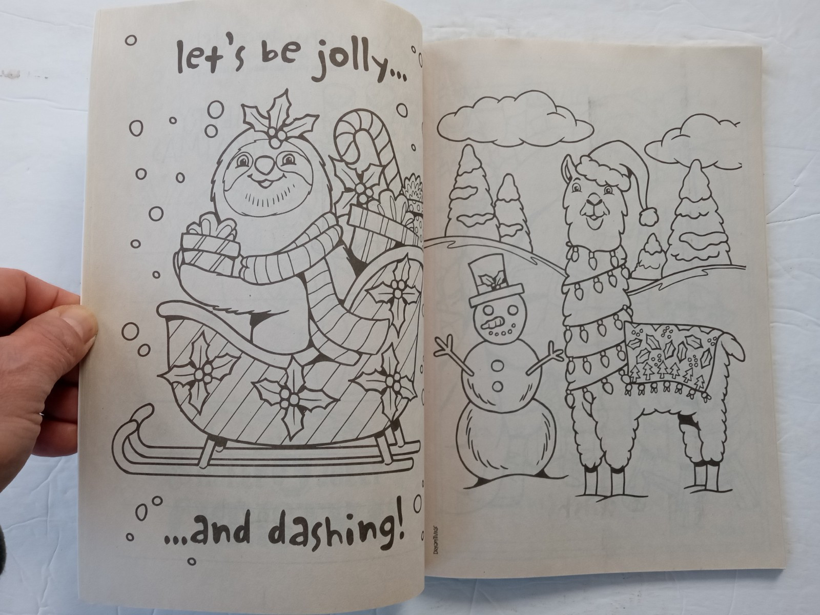 Colortivity Christmas Holiday Coloring and Activity Book Frosty Fun DREAMTIVITY