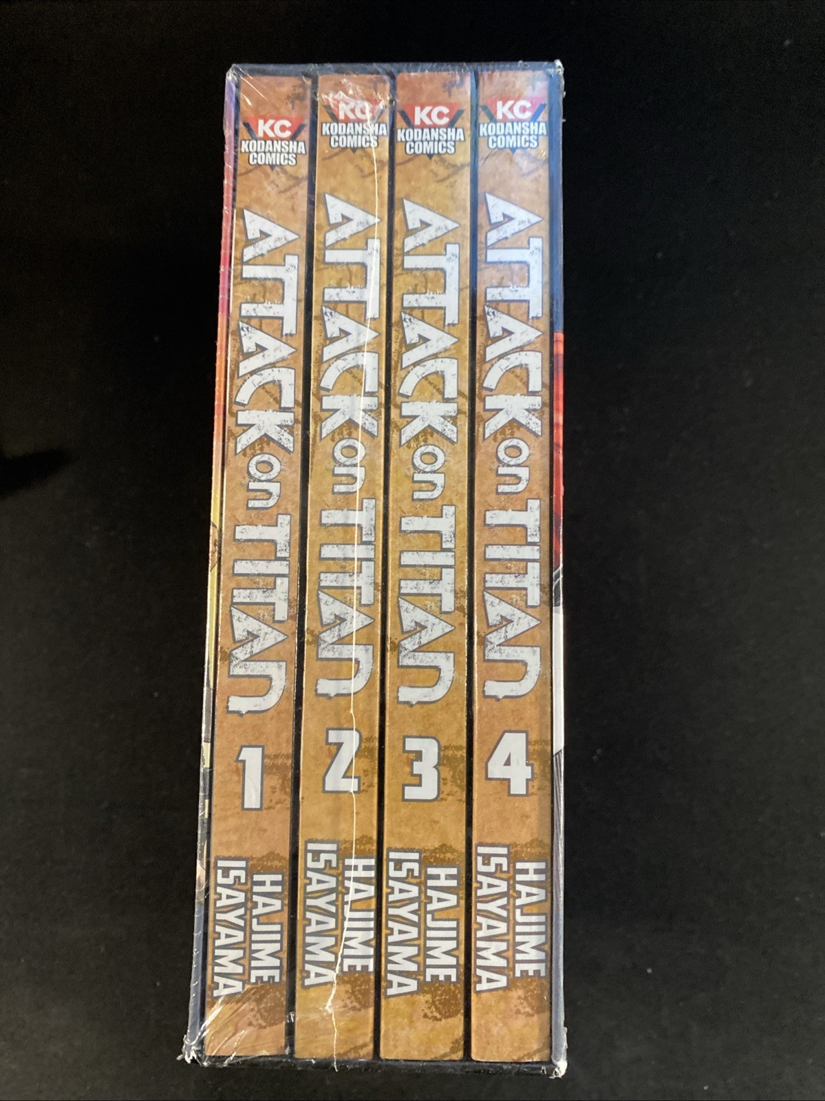 Attack on Titan Season 1 Part 1 Volume 1-4 Manga Box Set of Paperbacks