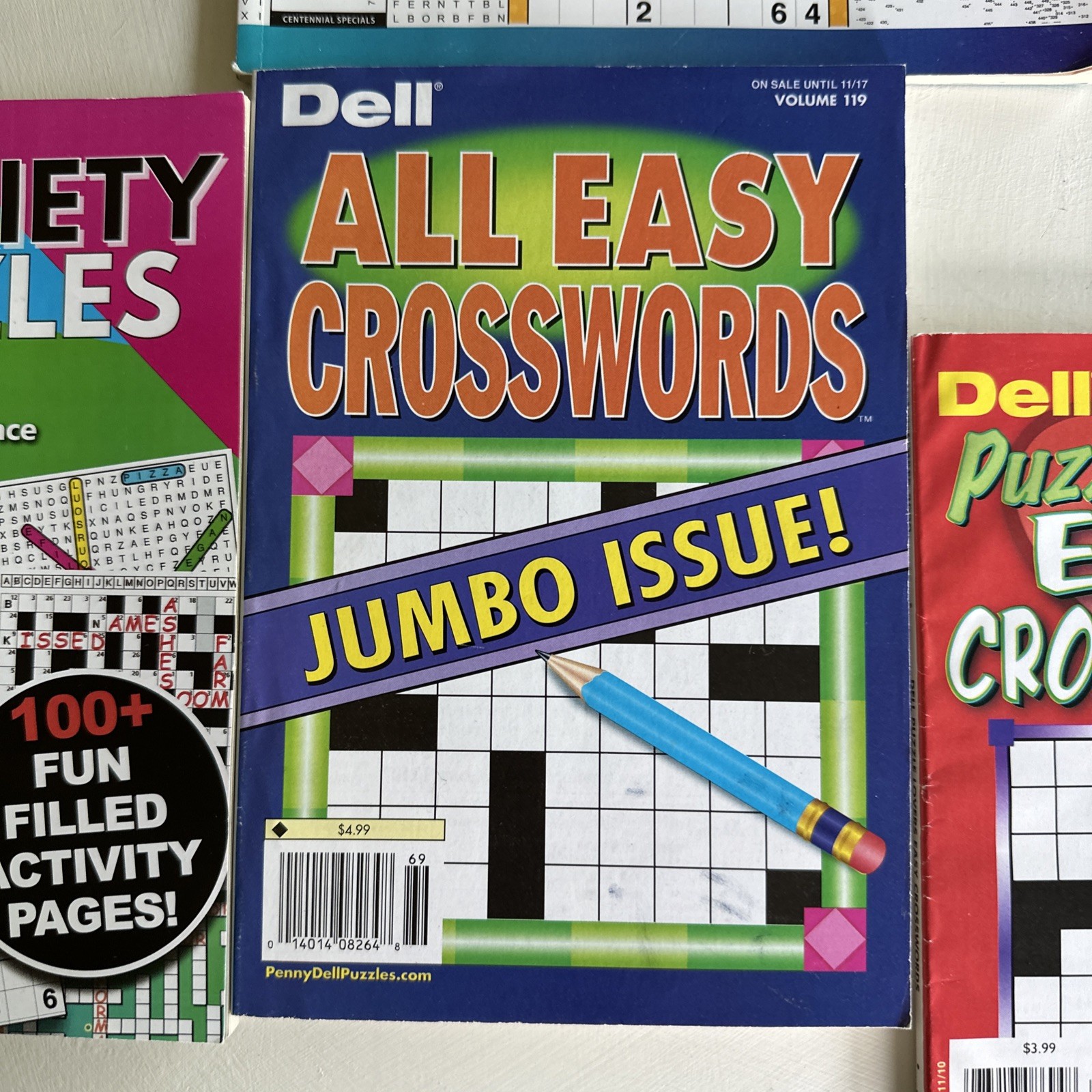 Lot of 10 Variety Puzzle Books – Crosswords, Word Find, Etc. – Dell, Kappa