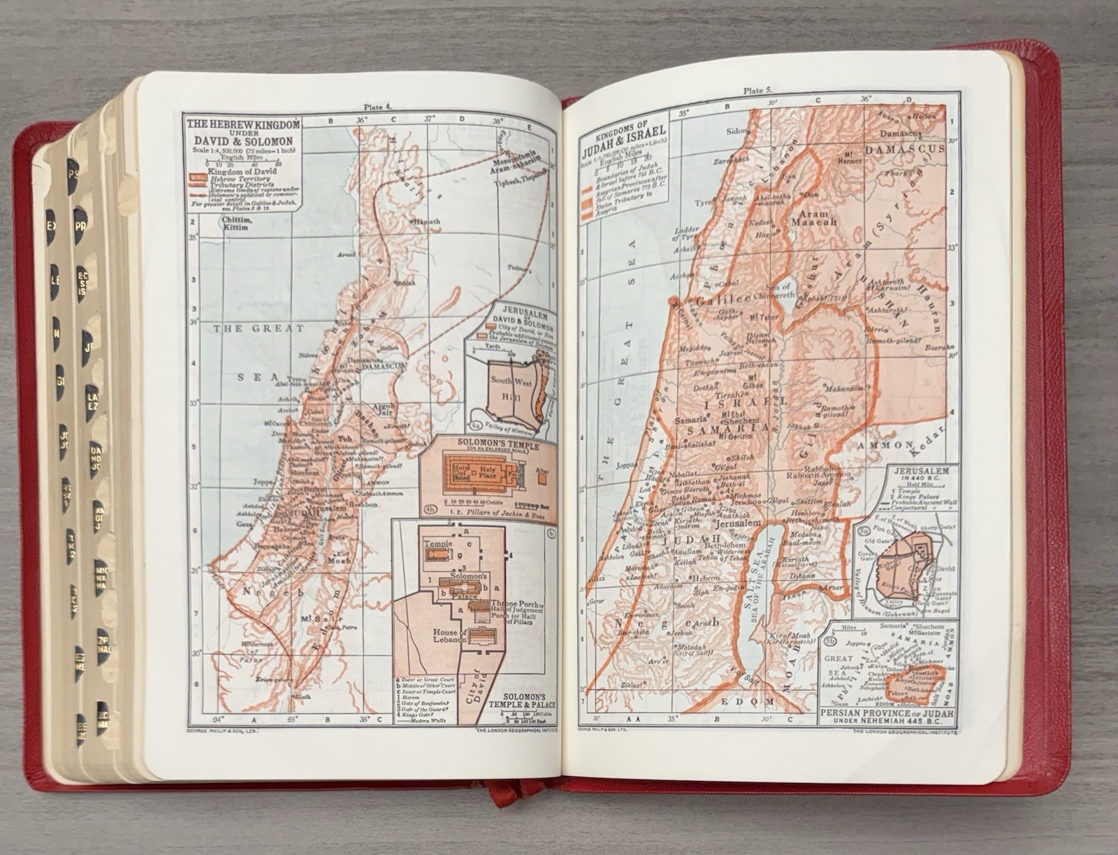 Oxford KJV Scofield Reference Bible 1945 Red Hand Grained MOROCCO Leather 187X