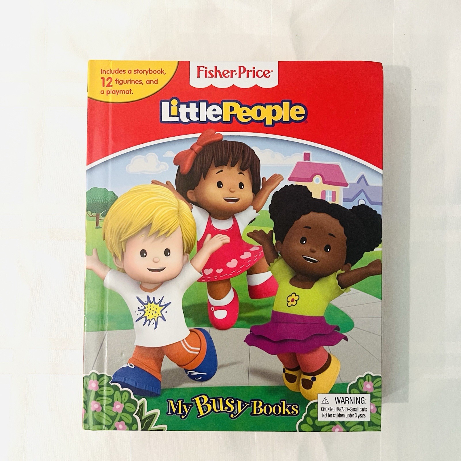 My Busy Books Little People Fisher Price Board Book With 12 Figures And Playmat
