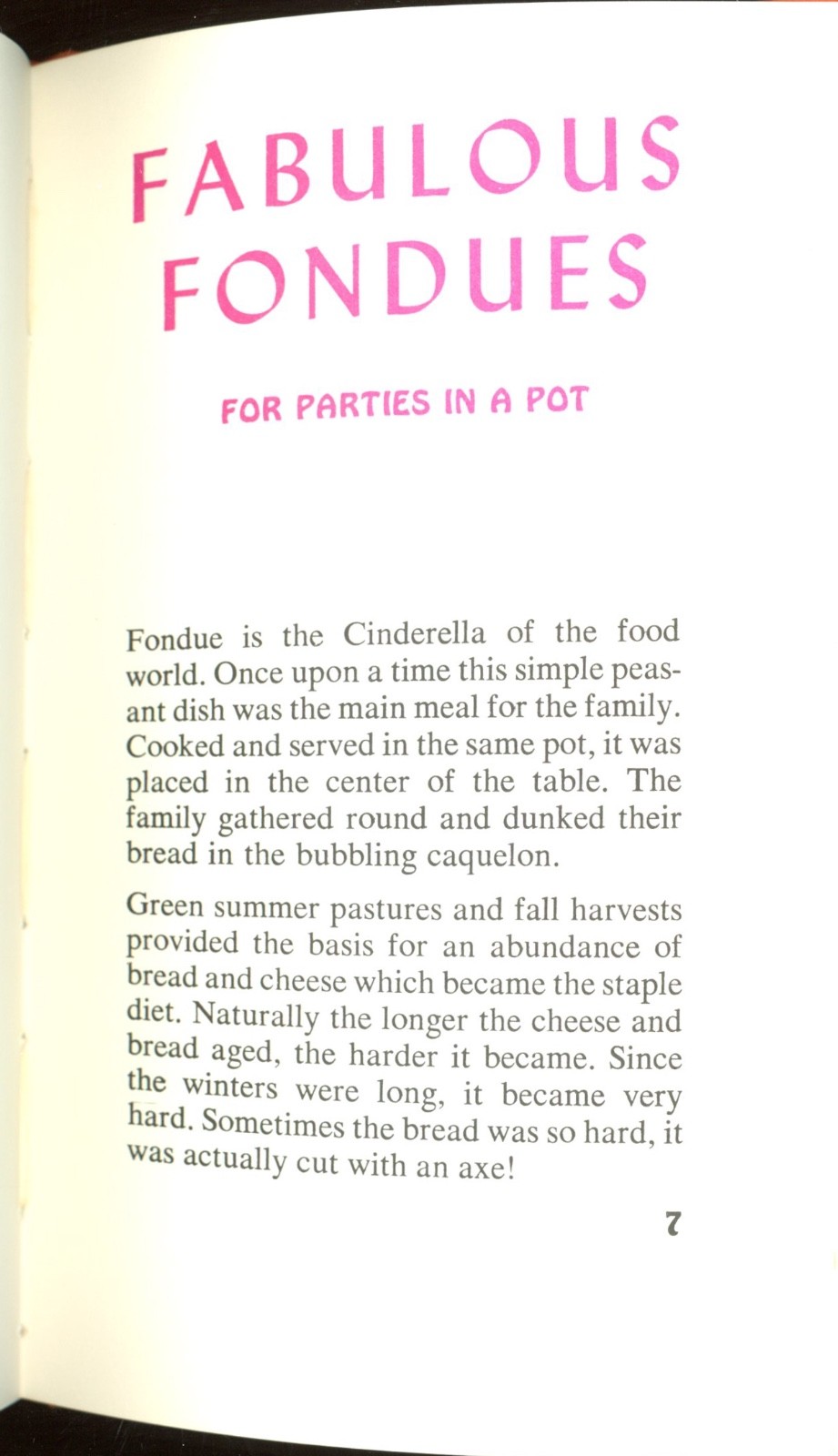 FABULOUS FONDUES Cookbook Peter Pauper Press Cute Color Illustrations