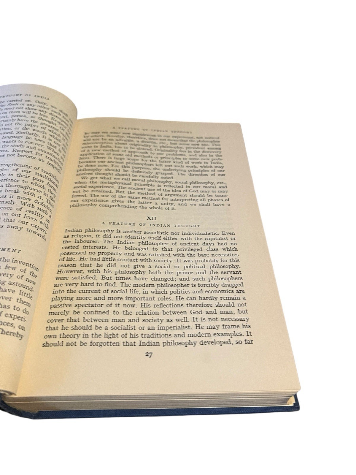 Idealistic Thought of India, Hardcover by Raju, P. T., 1953 George Allen & Unwin