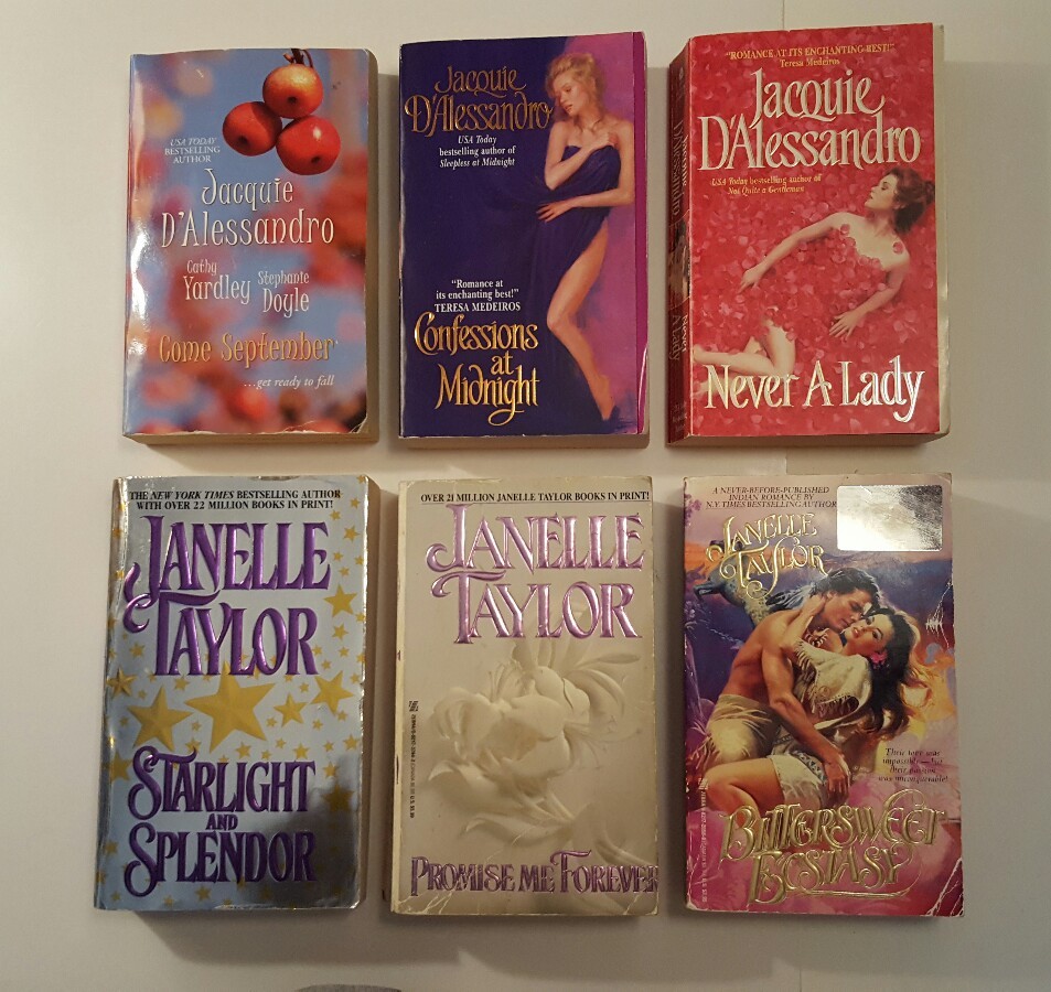 Romance Lot Of 18 Miscellaneous PB Books DAlessandro, Taylor, Hohl, Price, Enoch