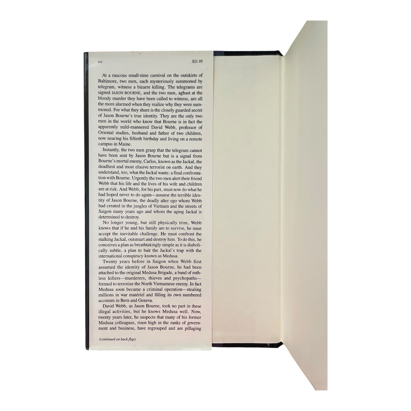 The Bourne Ultimatum Robert Ludlum Hardcover 1990 First Edition