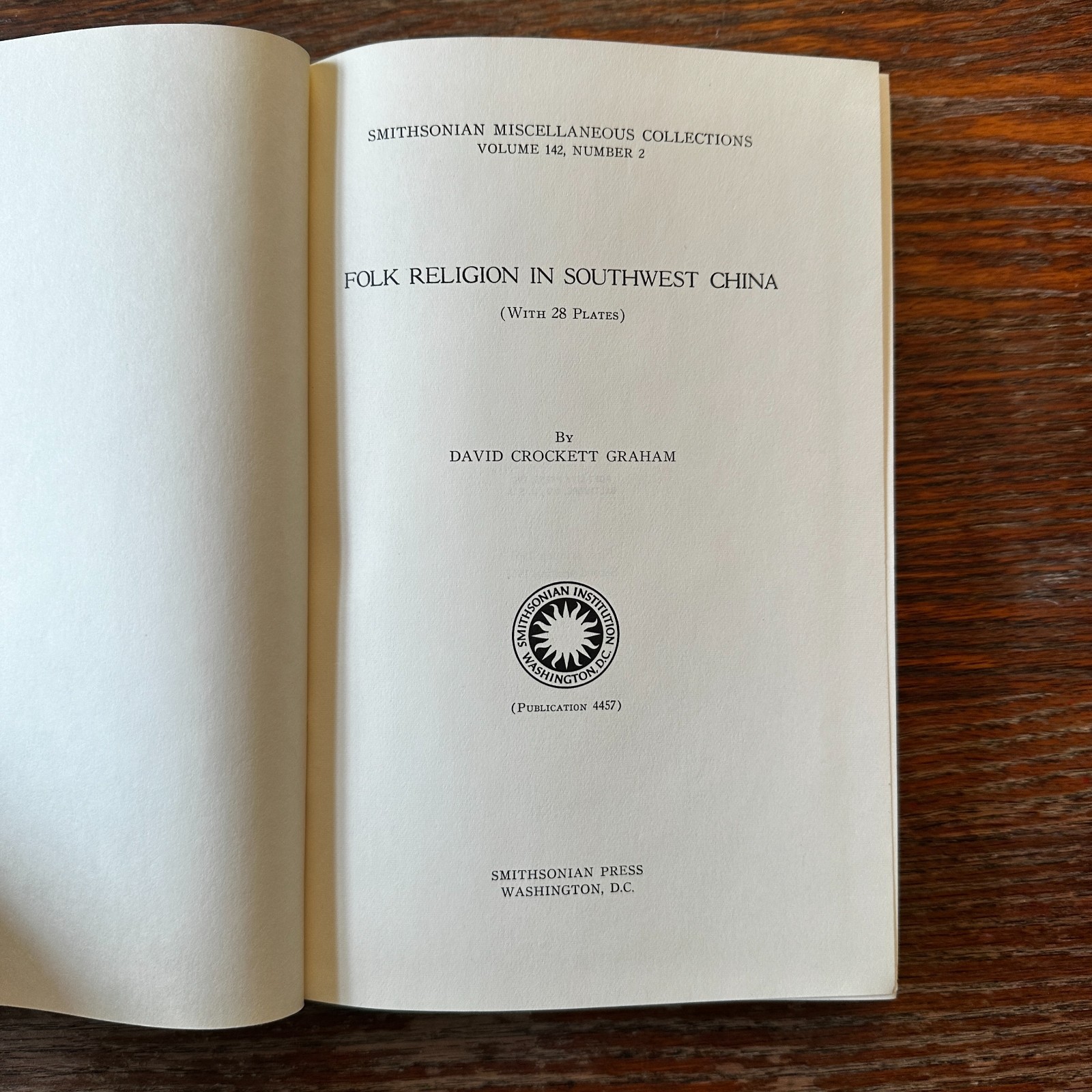 Folk Religion in Southwest China by David Graham 1967 Hardcover GOOD+