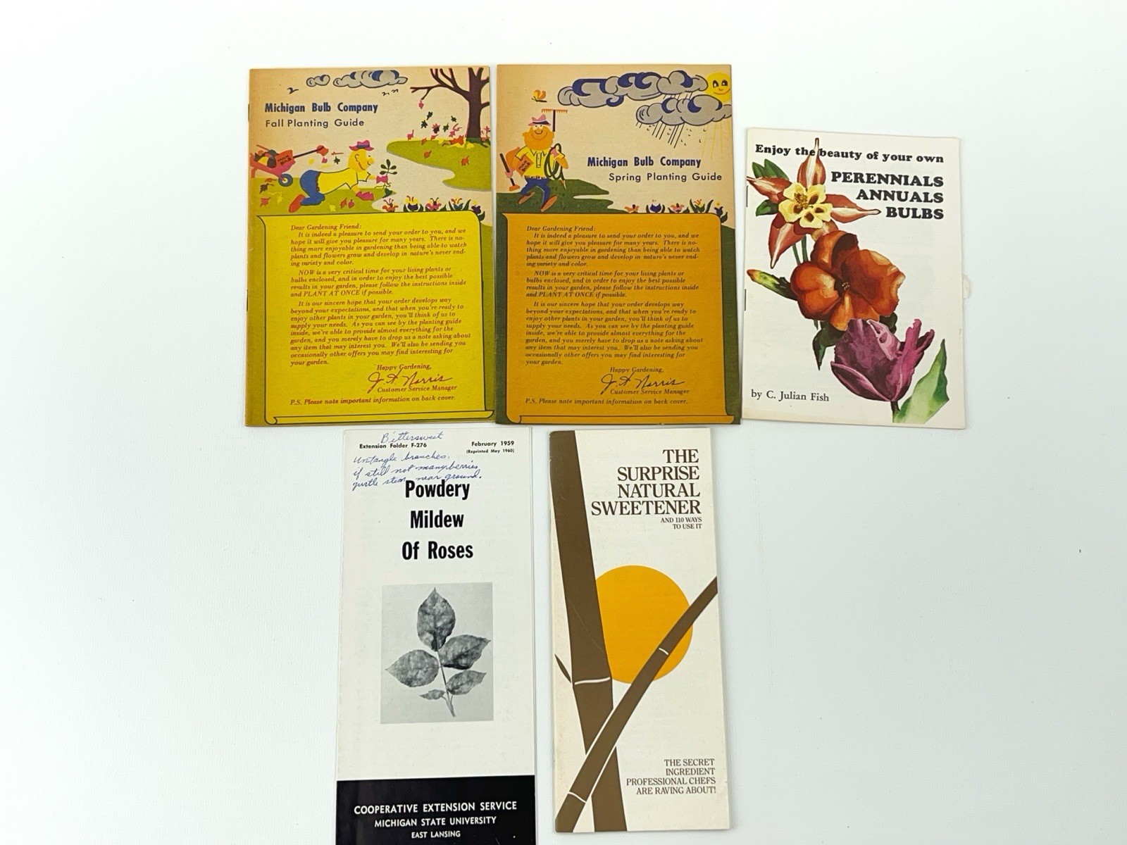 Lot of Gardening Plants Flowers Booklets and Pamphlets