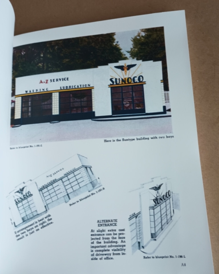 Sun Oil Co 1939 CATALOG Buildings That Serve Architects plans Gas Station SUNOCO