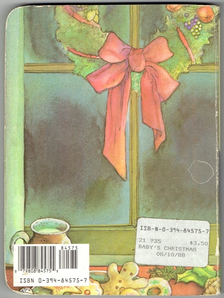 Vintage 80s Random House Children’s Board Book BABY’S CHRISTMAS Eloise Wilkin