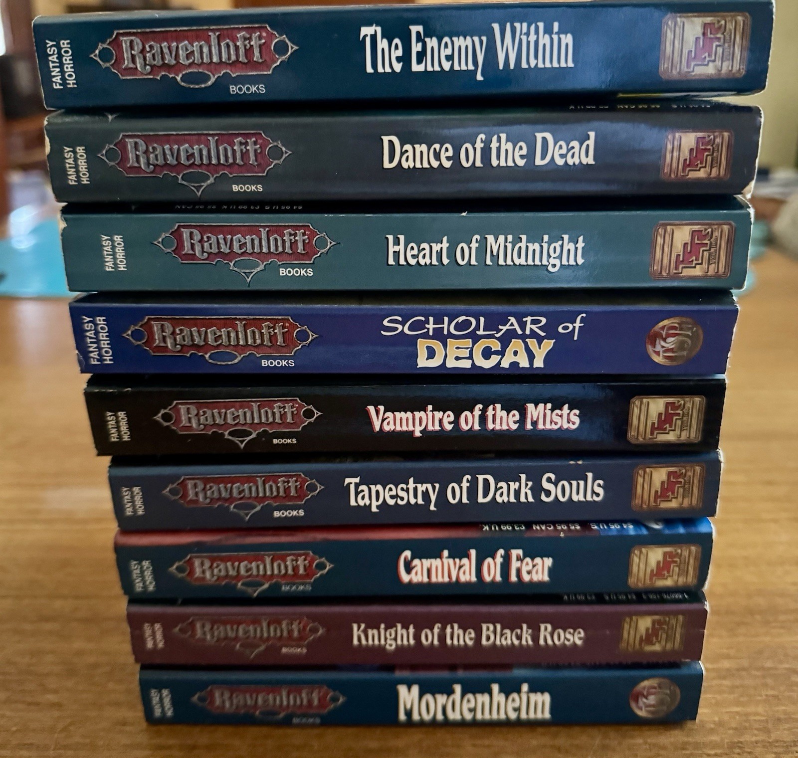RAVENLOFT 9x PAPERBACK Book LOT Fantasy Horror TSR Christie Golden J ROBERT KING