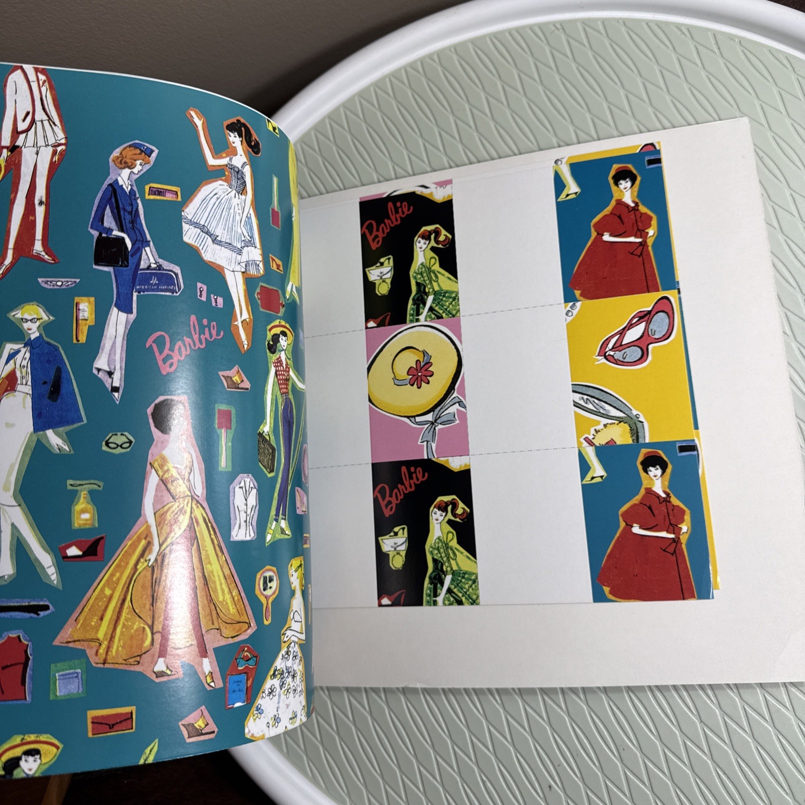 BARBIE GIFT WRAP 10 pages + gift tags Abbeville Press pb 1994