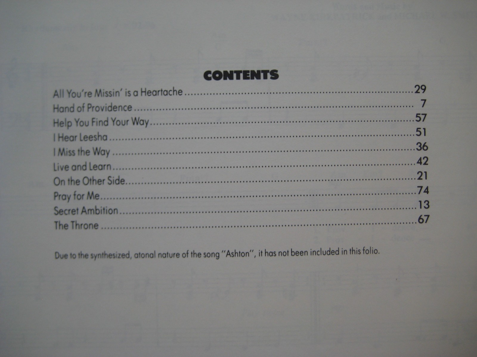 Michael W. Smith i2 (Eye) Songbook