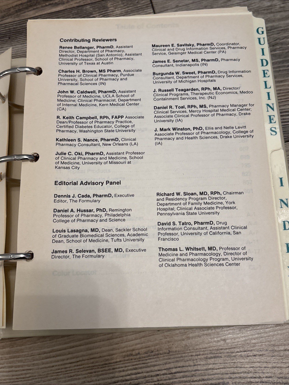 Professionals Guide To Patient Drug Facts And Comparisons 1995 Wolters Kluwer Co