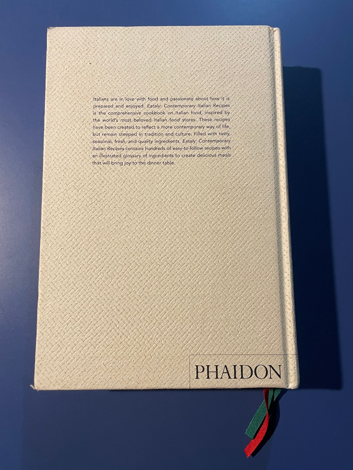 Eataly Contemporary Italian Cooking Cookbook 2016 Phaidon Hardcover
