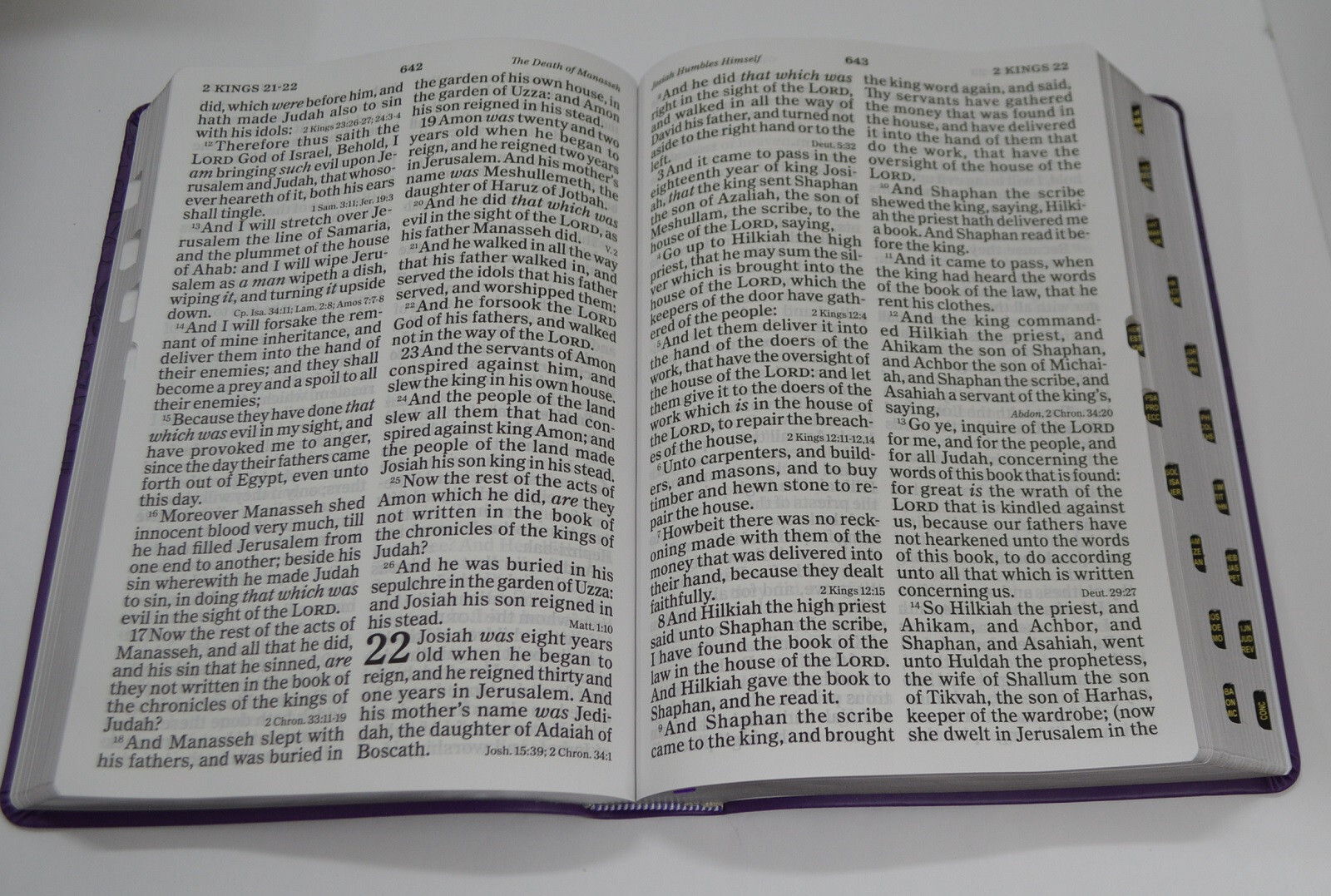 KJV Super Giant Print Ref Bible Purple Indexed BRAND NEW in Shrink Wrap!!!
