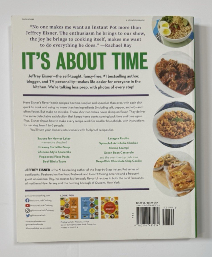 Super Shortcut Instant Pot: The Ultimate Time-Saving Cookbook Jeffrey Eisner New