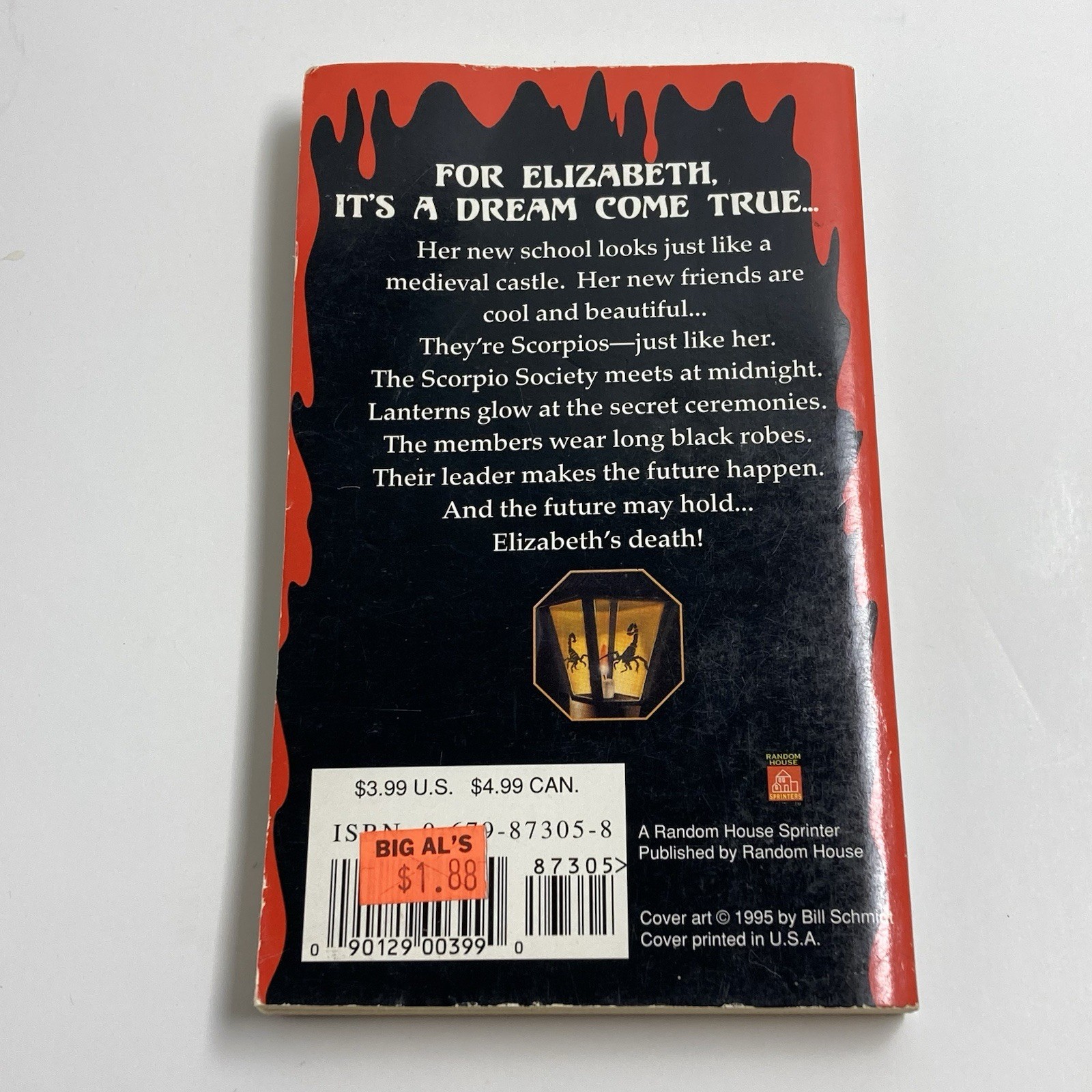 Zodiac Chillers #2 The Scorpio Society By Carol Ellis (PAPERBACK, 1995)