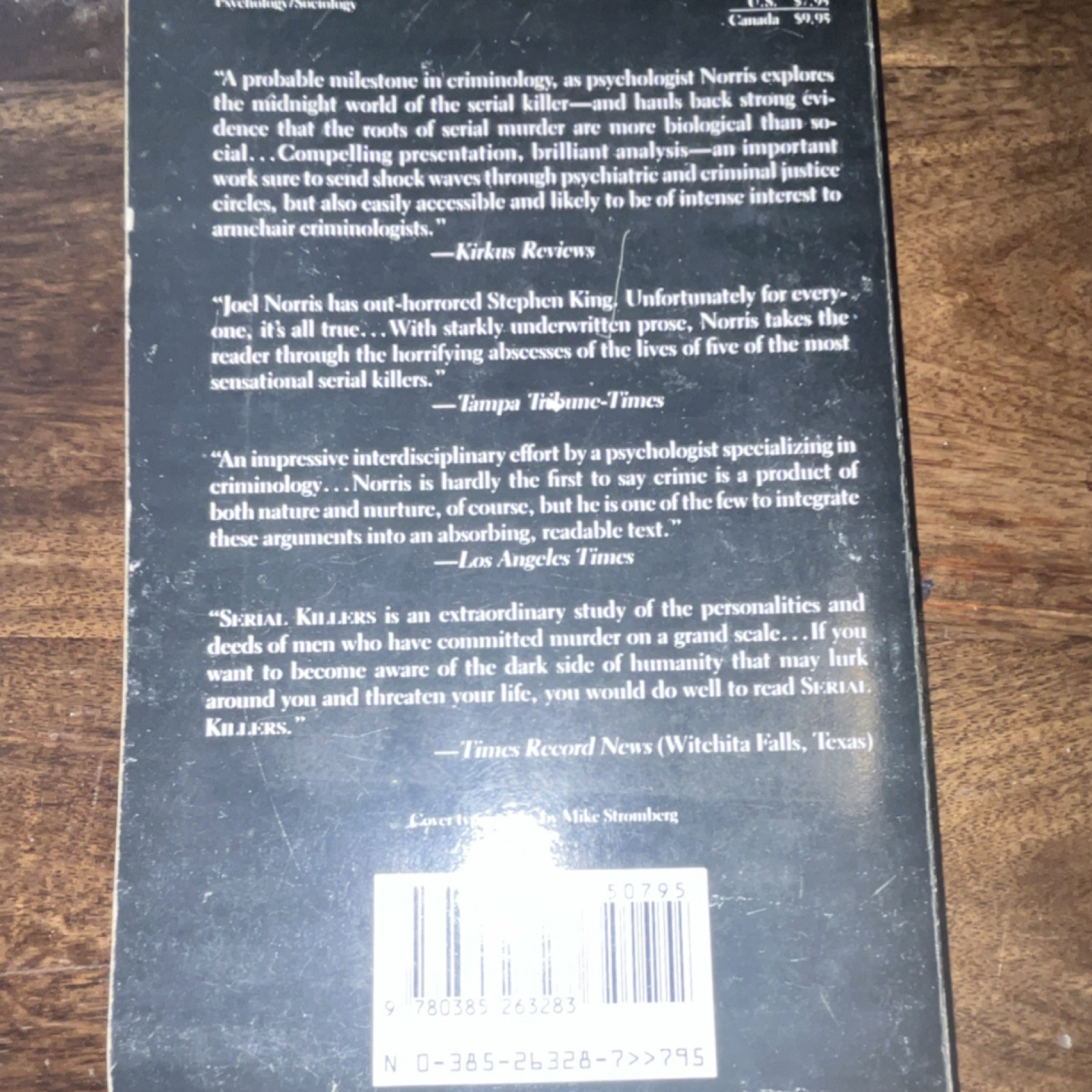 Serial Killers by Joel Norris, Paperback, Anchor Books, True Crime, Murder