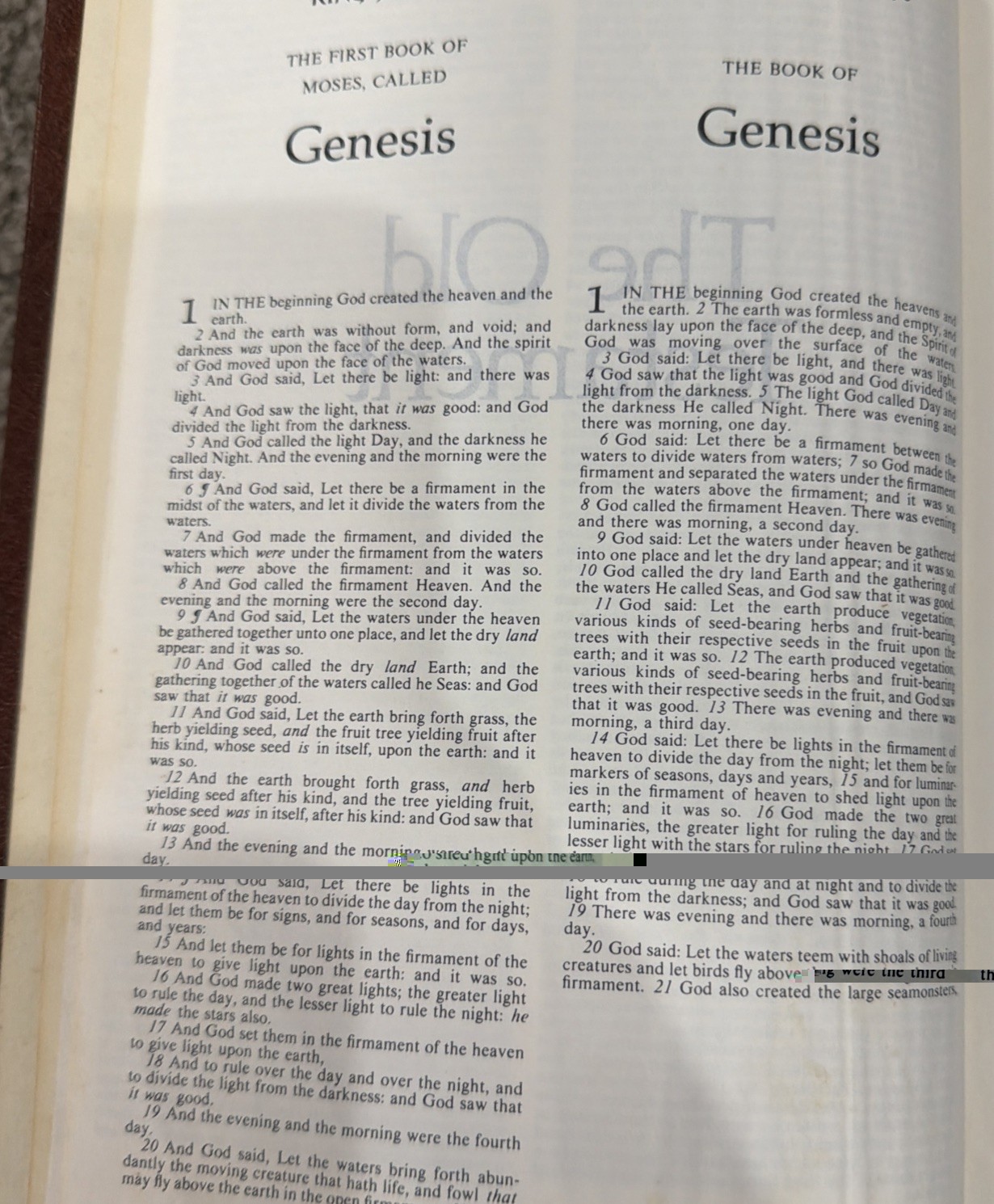The Layman’s Parallel Bible (1975 Vintage Hardcover, Zondervan) – Clean Text
