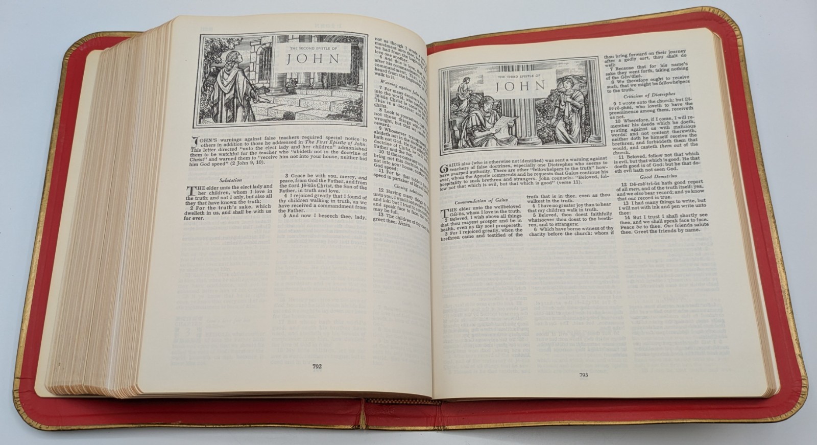 1973 Holy Bible Family Reading Edition King James Version Excellent Unused