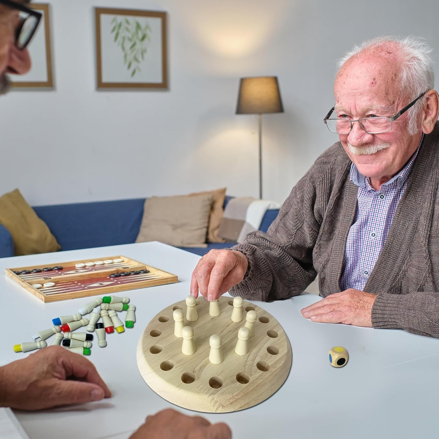 Adjustable Memory Game for Seniors – Fun Wooden Activity for Dementia Patients