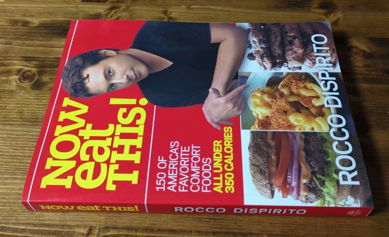2 Book Lot Rocco Dispirito Now Eat This & Cook Your Butt Off Fitbit Cookbook
