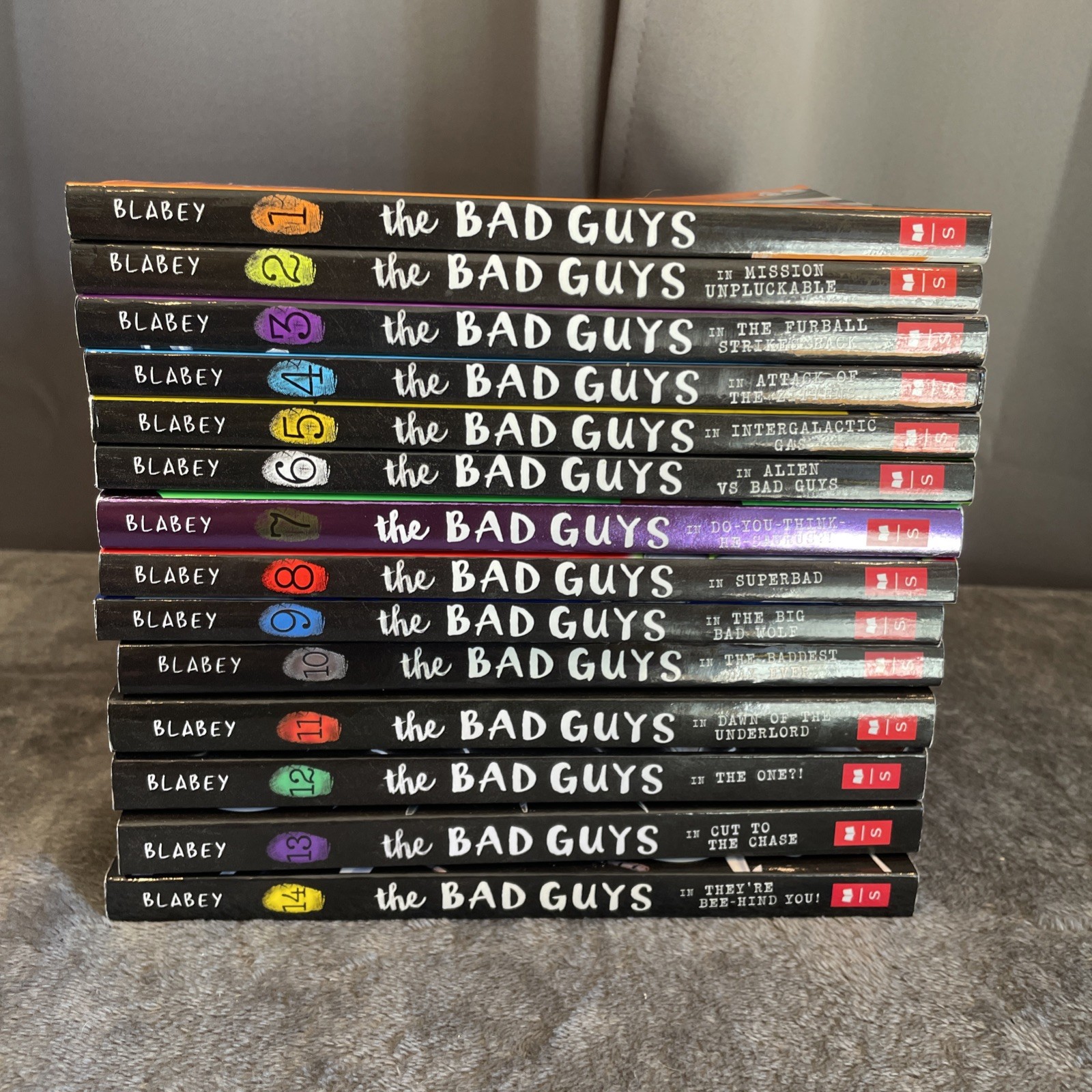 The Bad Guys Series Lot of 14 By Aaron Blabey Illustrated PB Preowned Great Cond