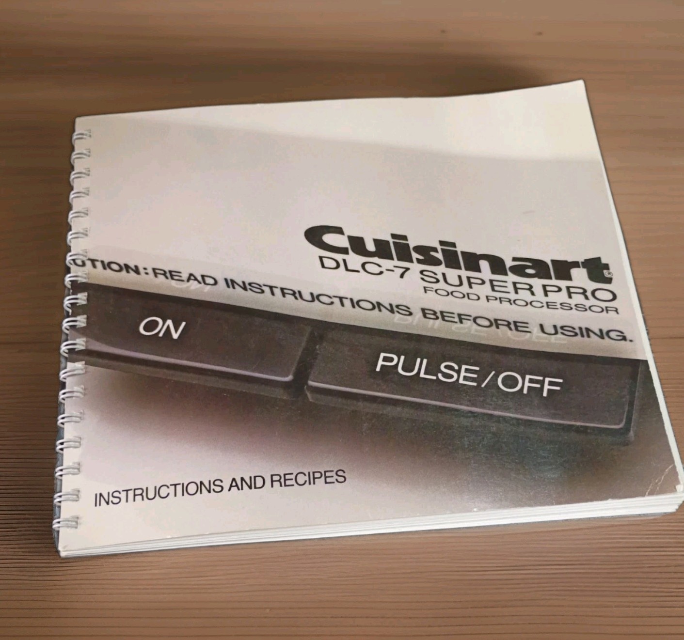 Cuisinart Food Processor DLC-7 Super Pro Instructions and Recipes 1984