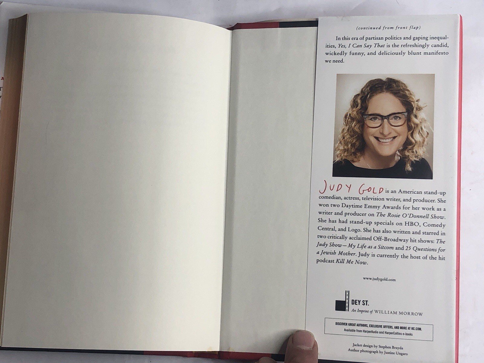Judy Gold Yes, I Can Say That (Hardback)