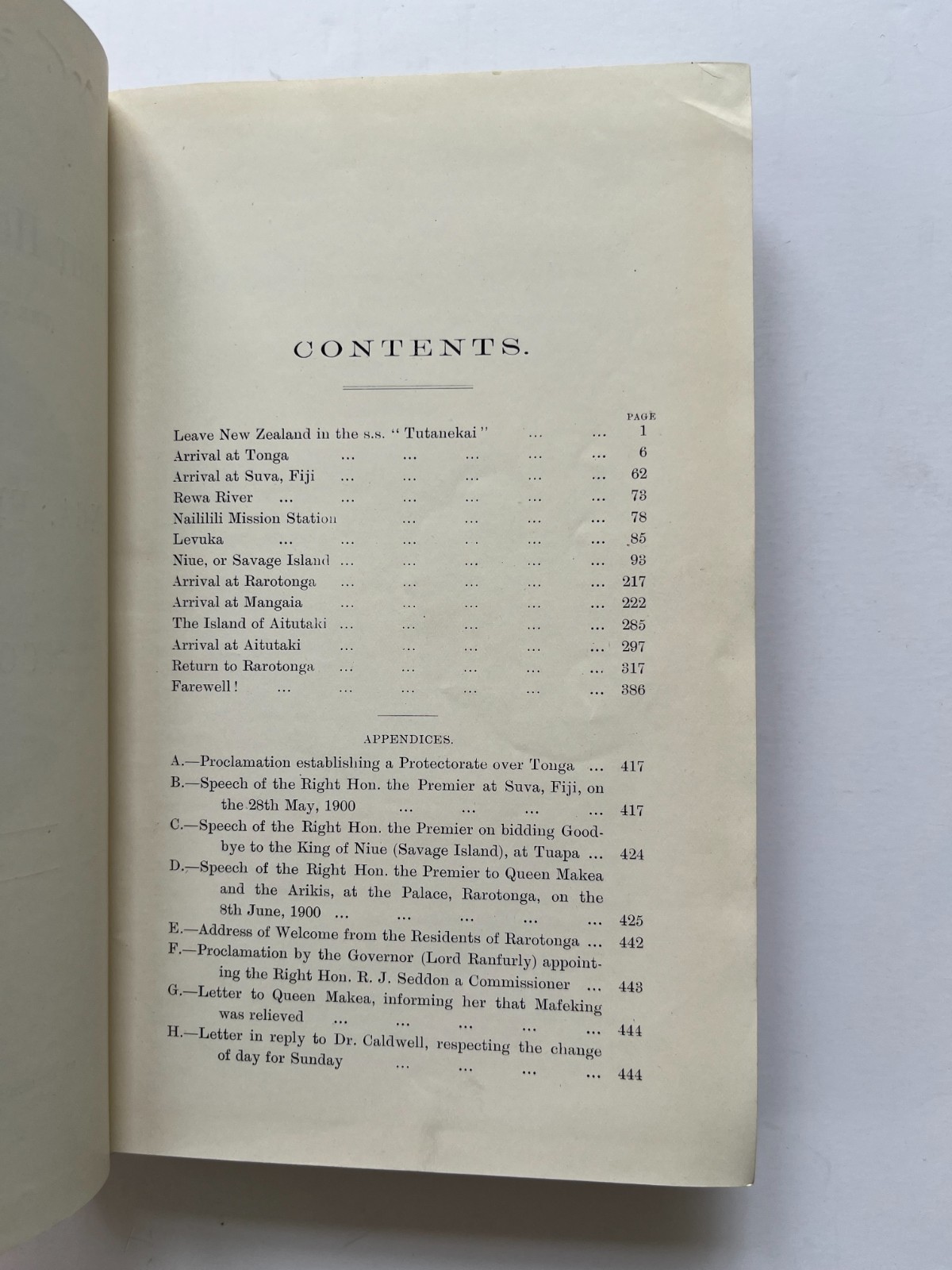 1900 Right Hon. R. J. Seddon’s Visit to Tonga, Fiji, the Savage & Cook islands