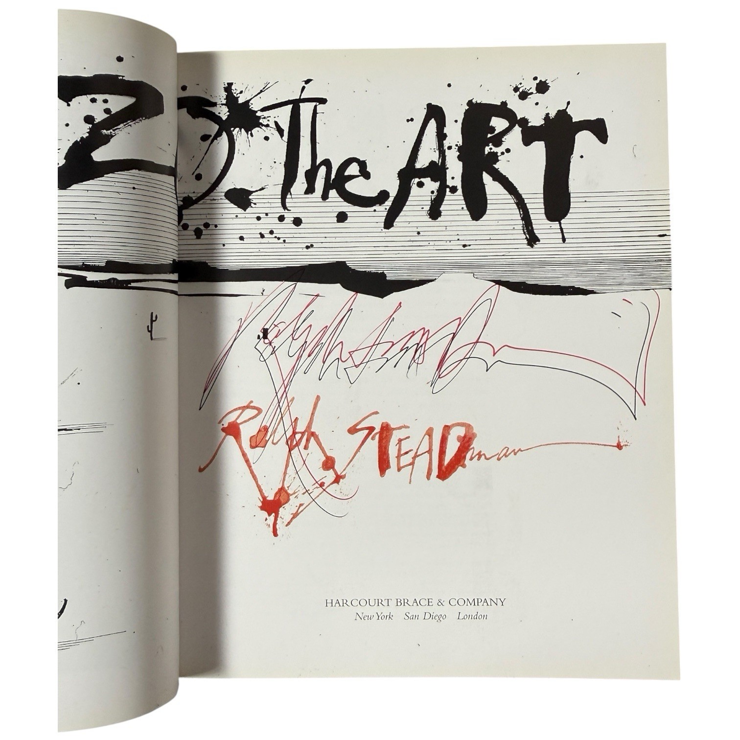 Signed Book Gonzo The Art by Ralph Steadman 1998 Hardcover HCDJ