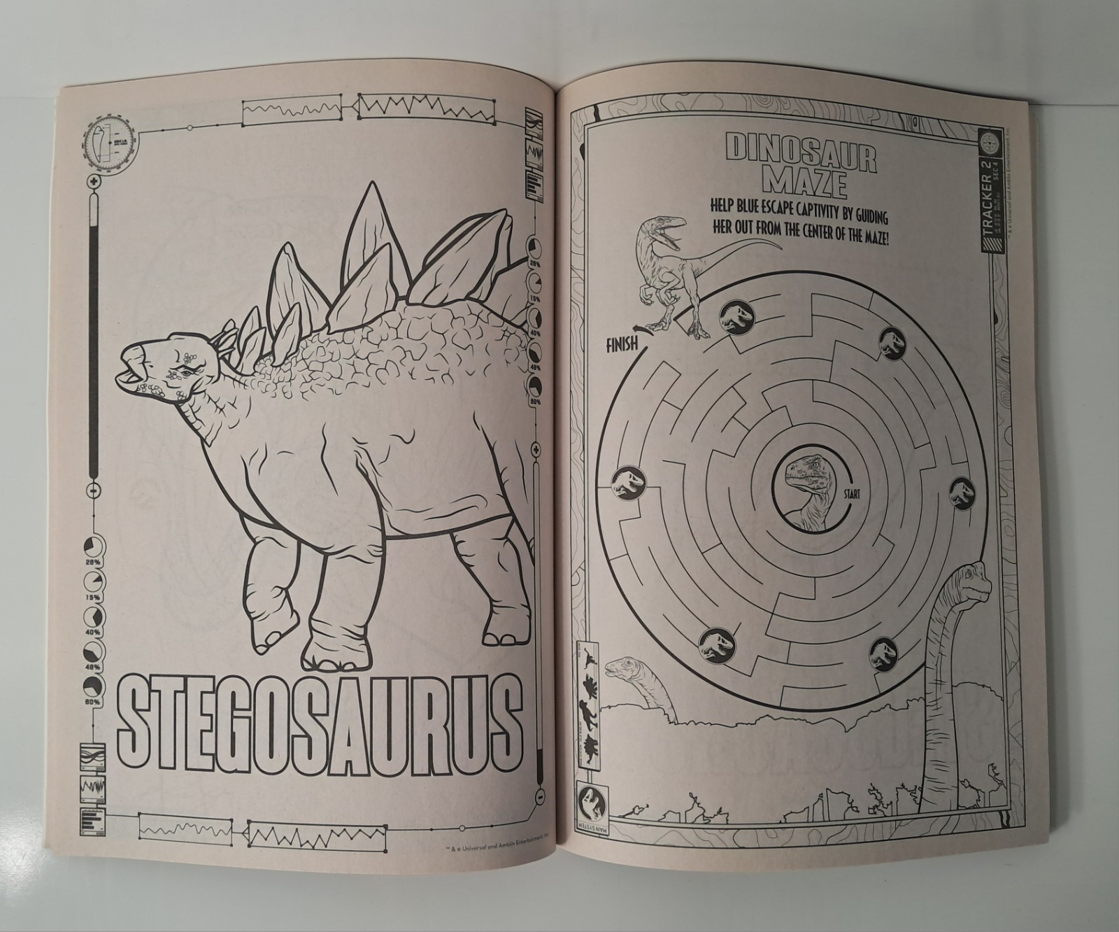 Jurassic World Fallen Kingdom Jumbo Color & Activity Book Official Movie Edition