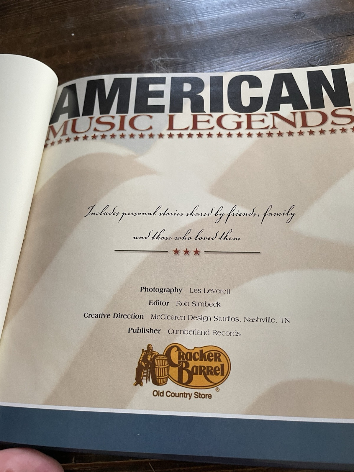 American Music Legends Hardback Book 9” X 9” 159 Pages