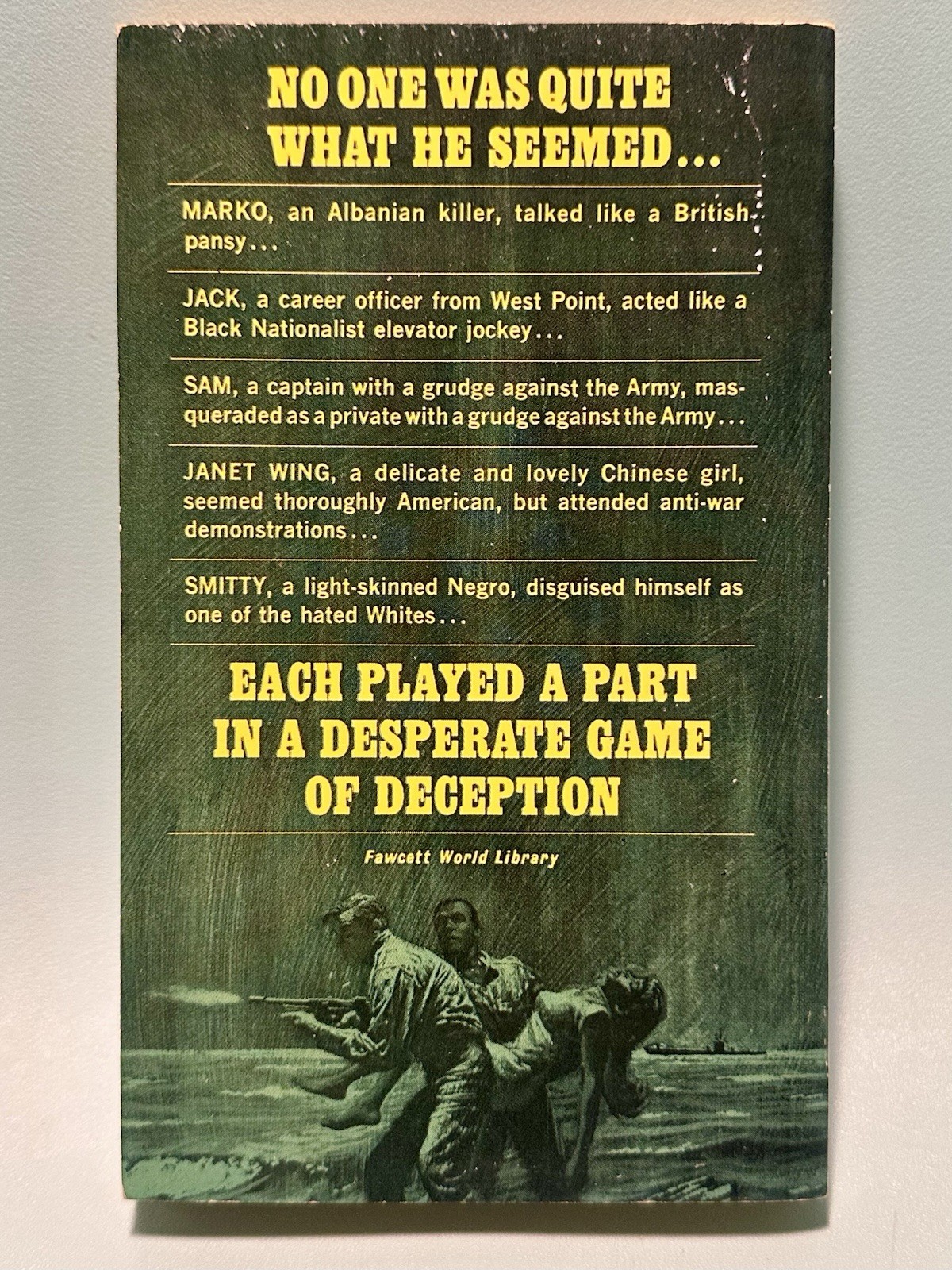 [UNREAD] Vintage Military War Spy Espionage Combat WWII Paperbacks Lot of 4 NICE