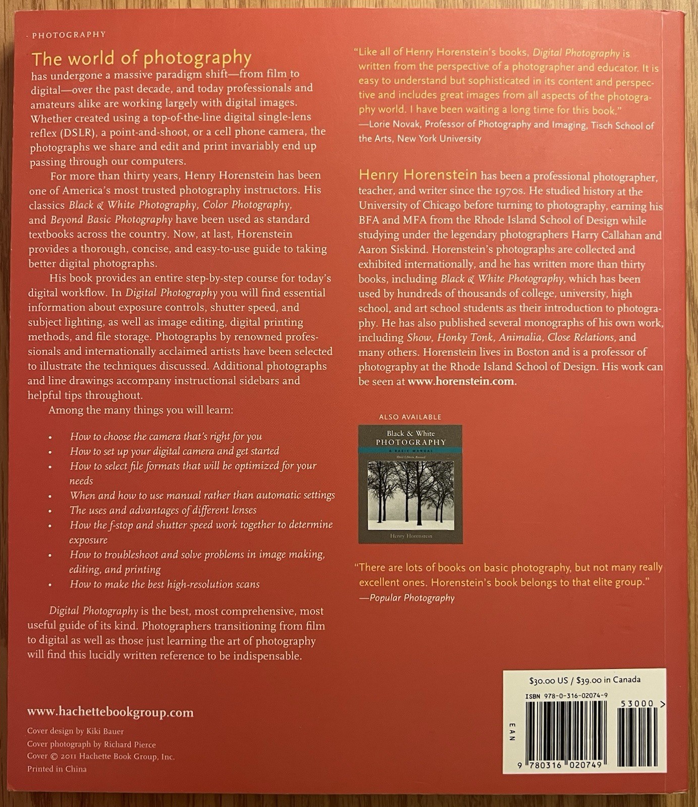 Digital Photography : A Basic Manual by Henry Horenstein (2011, Trade Paperback)
