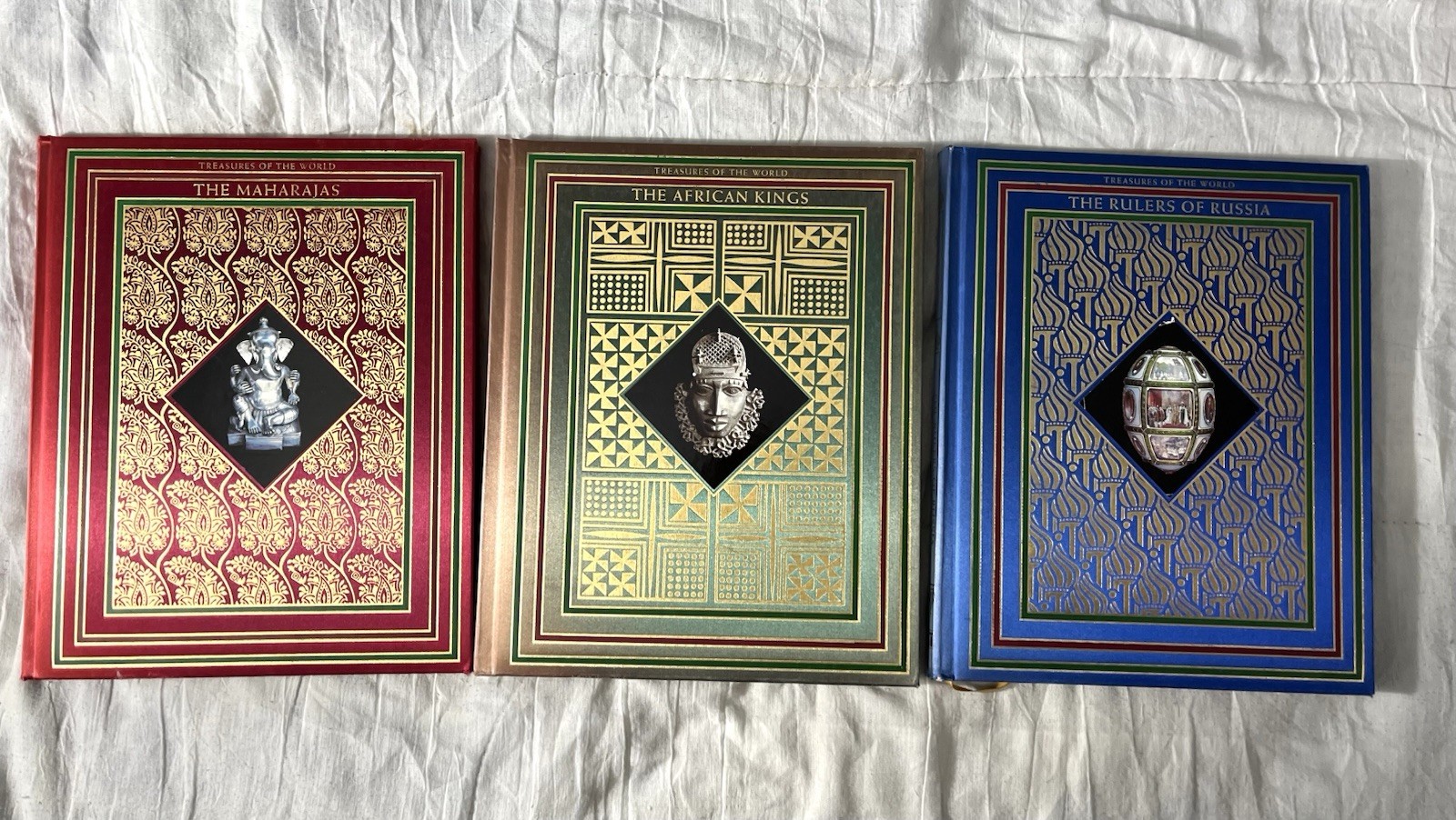 Treasures of the World Stonehenge Press, 12 Volumes, Fine Binding Rare