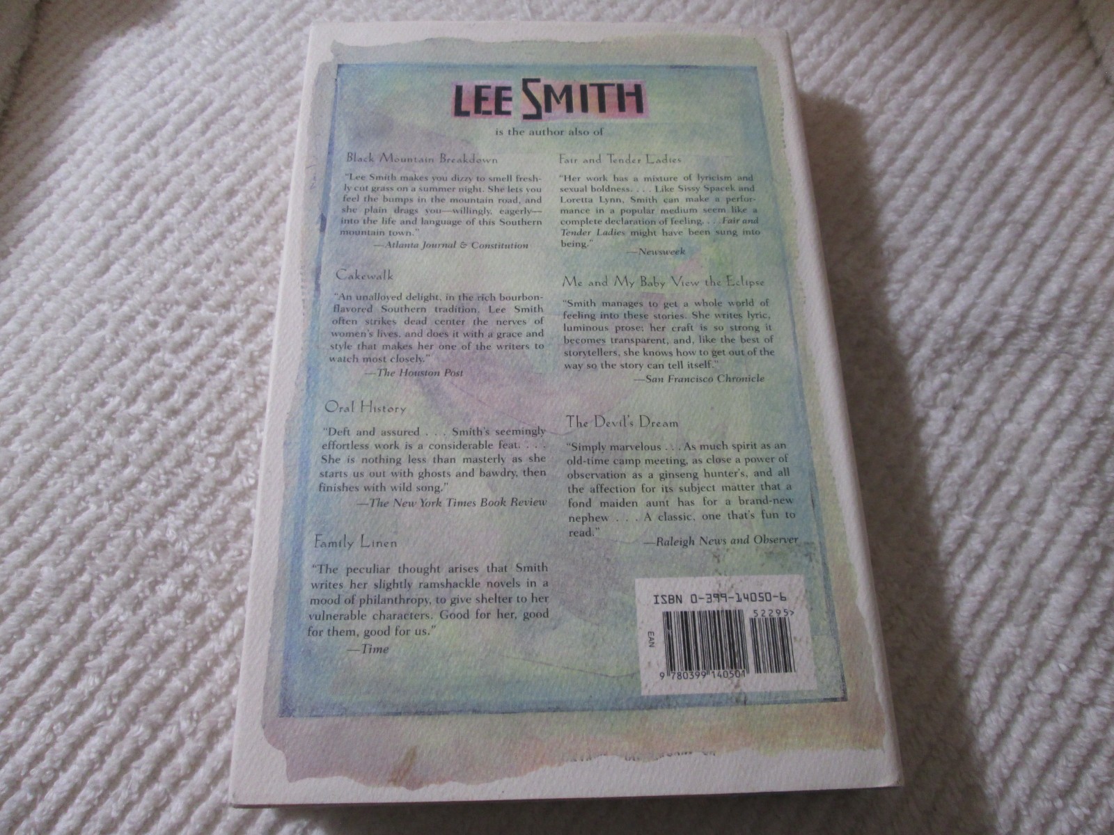 Saving Grace Signed by Lee Smith 1995 HC/DJ 1st Edition 1st Print