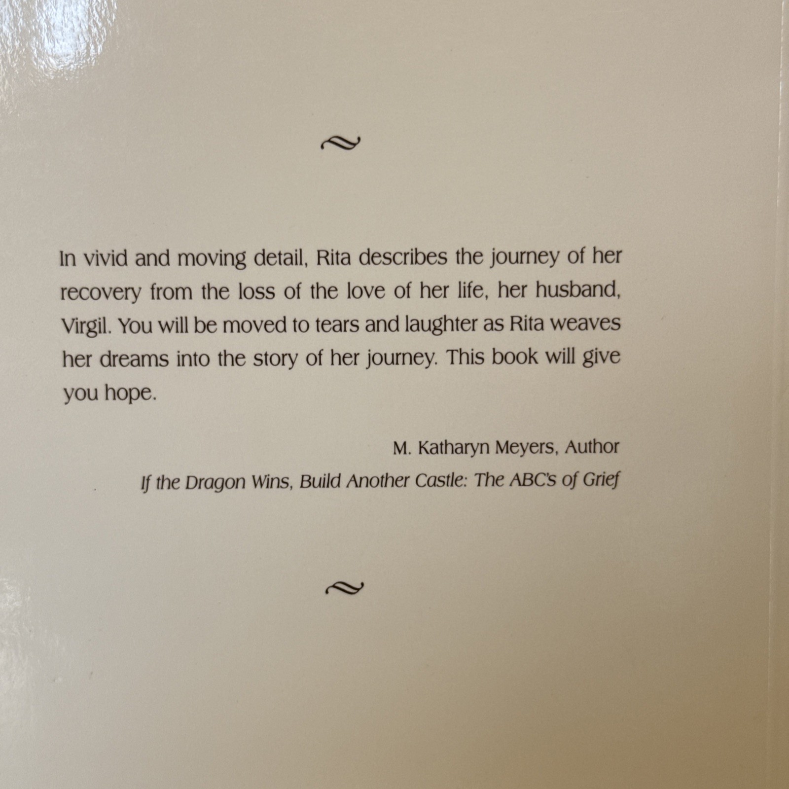 Seasons of Grief Rita D. Carrier 1999 Rare Self-Published Paperback 135 Pages