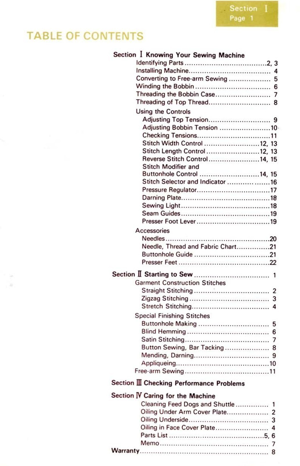 KENMORE 158 12520 1252 Sewing Machine Instruction Manual FIXED – FRONT & BACK