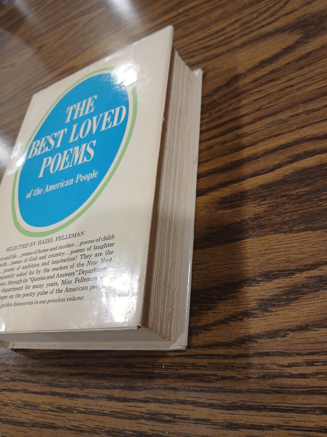 The Best Loved Poems of the American People 1936 BCE Doubleday HC Hazel Felleman