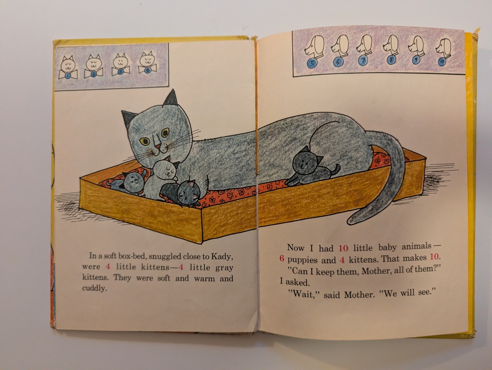 Whitman BIG Tell-a-Tale 1 Boy Lives in My House HC 1965 Aliki Illus vintage