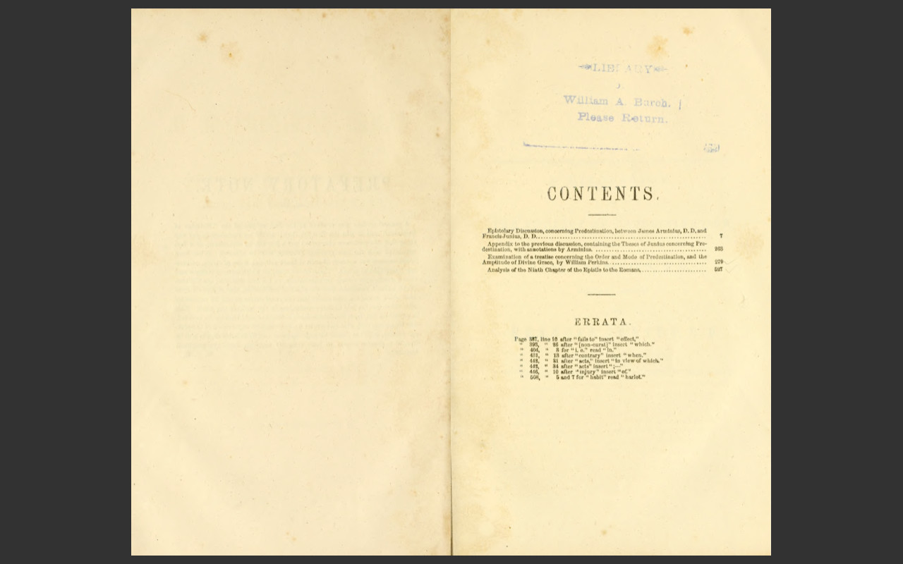 The Works of James Arminius, 1853 Edition, 3 VOLUME E-Book Set on CD-ROM