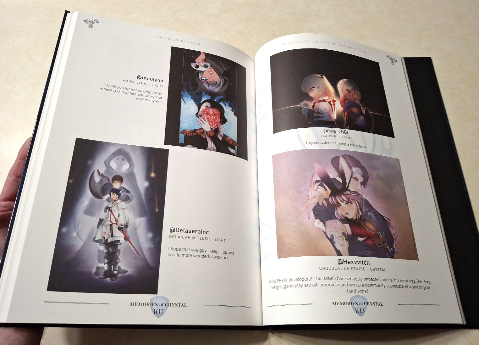 Final Fantasy XIV 14 FF14 Memories of Crystal Fan Art Book Hardcover Square Enix