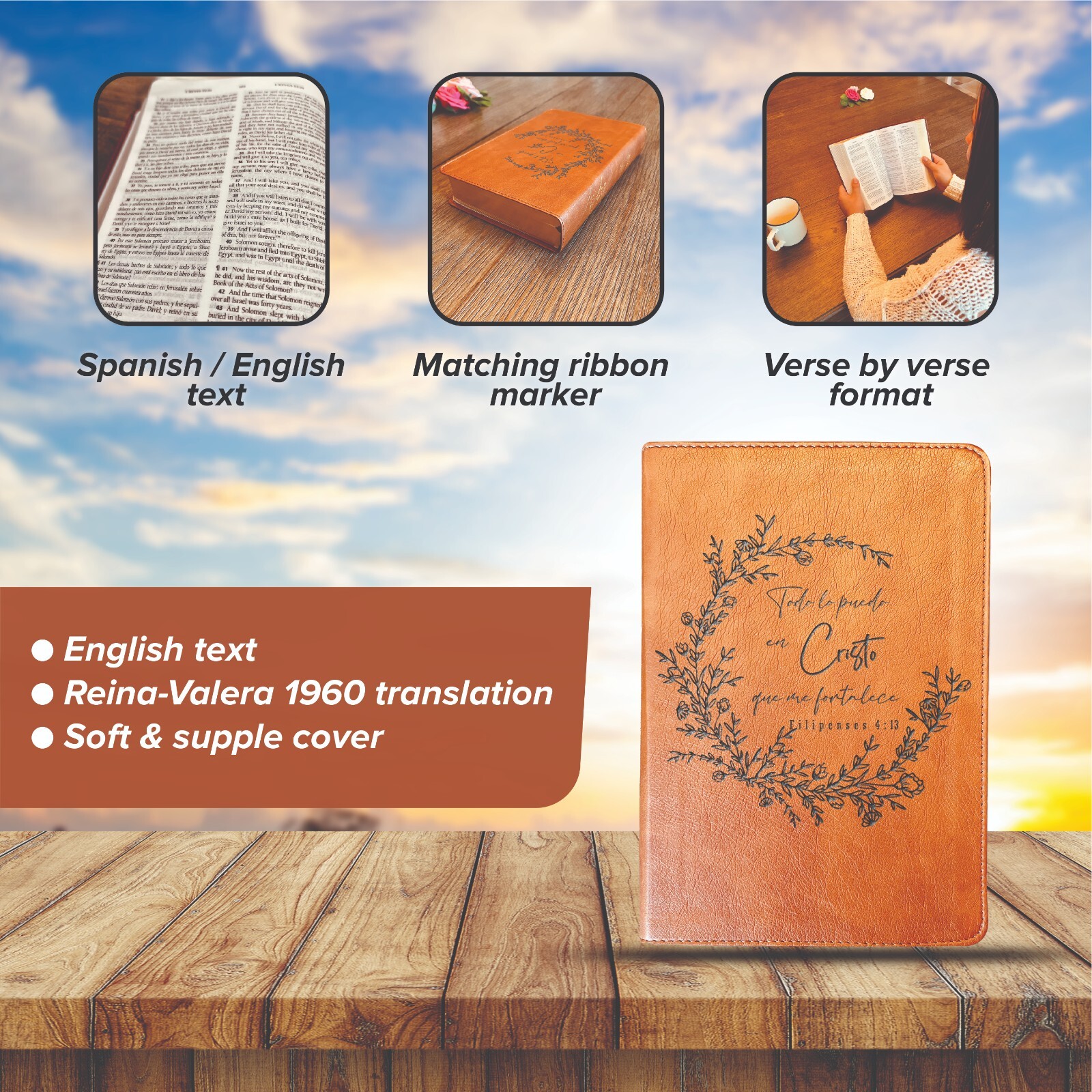 Custom Bilingual Bible | Biblia en Español Personalizada | Biblia Reina Valera