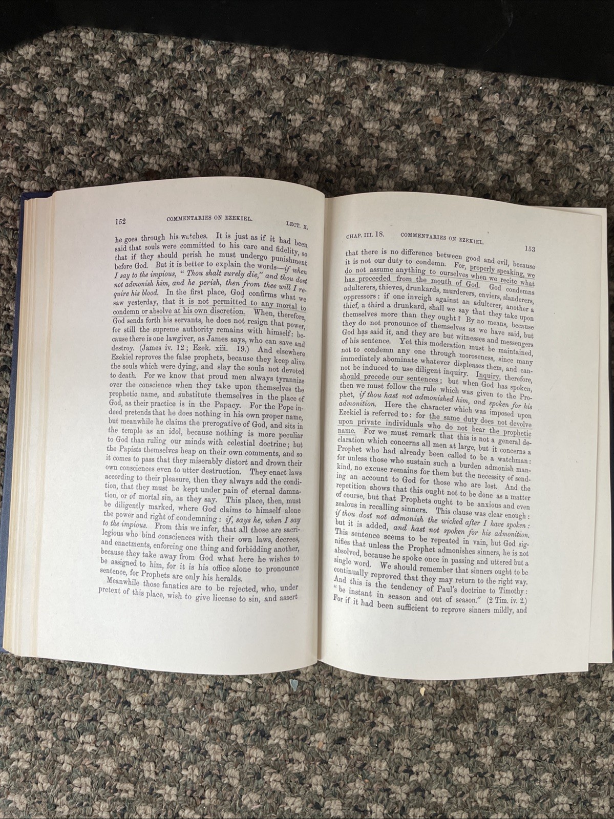 Calvin’s Commentary on Ezekiel 2 Volume Set Eerdmans 1948 Hardback