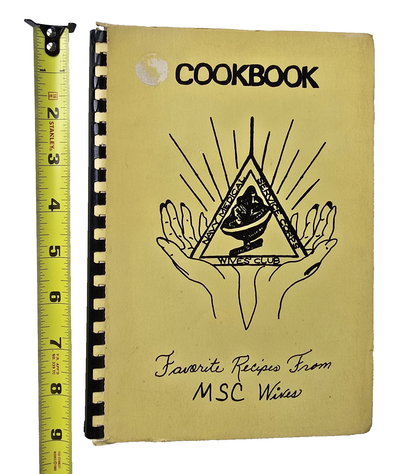 1975 Navy Medical Service Coprs Wives Club Cookbook Washington DC 62 Pages