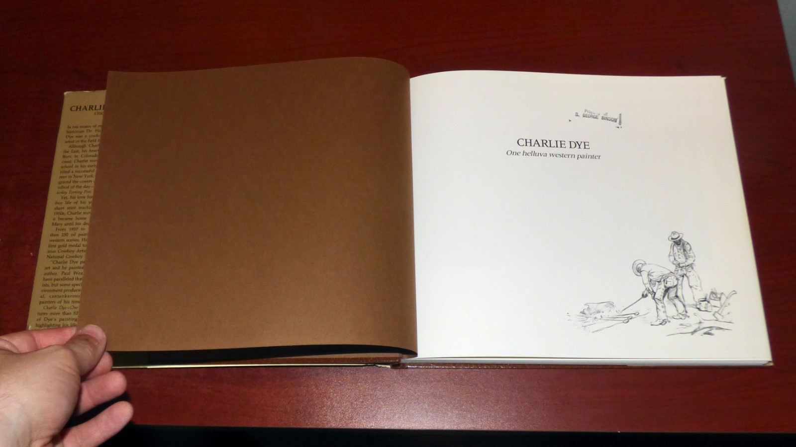 CHARLIE DYE ONE HELLUVA PAINTER BY PAUL WEAVER 1981 1ST EDITION HARDCOVER