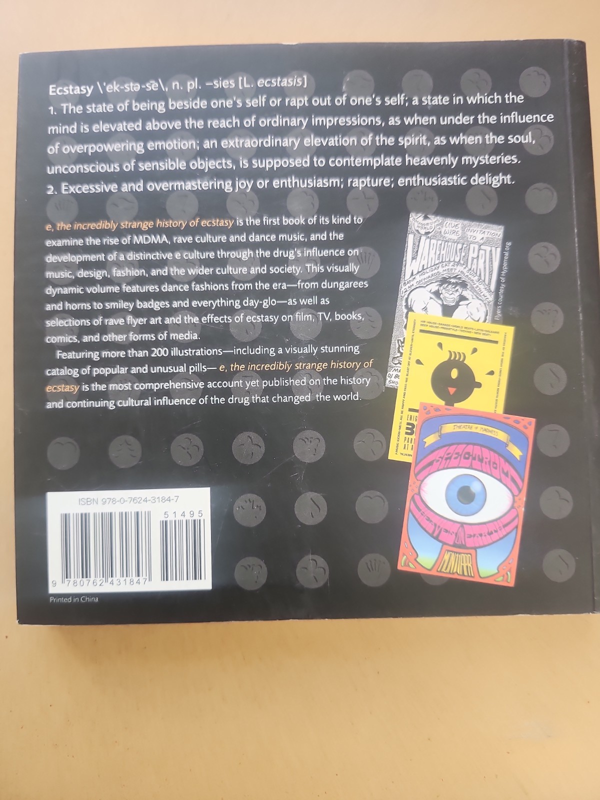 E, THE INCREDIBLY STRANGE HISTORY OF ECSTASY By Tim Pilcher Excellent Condition