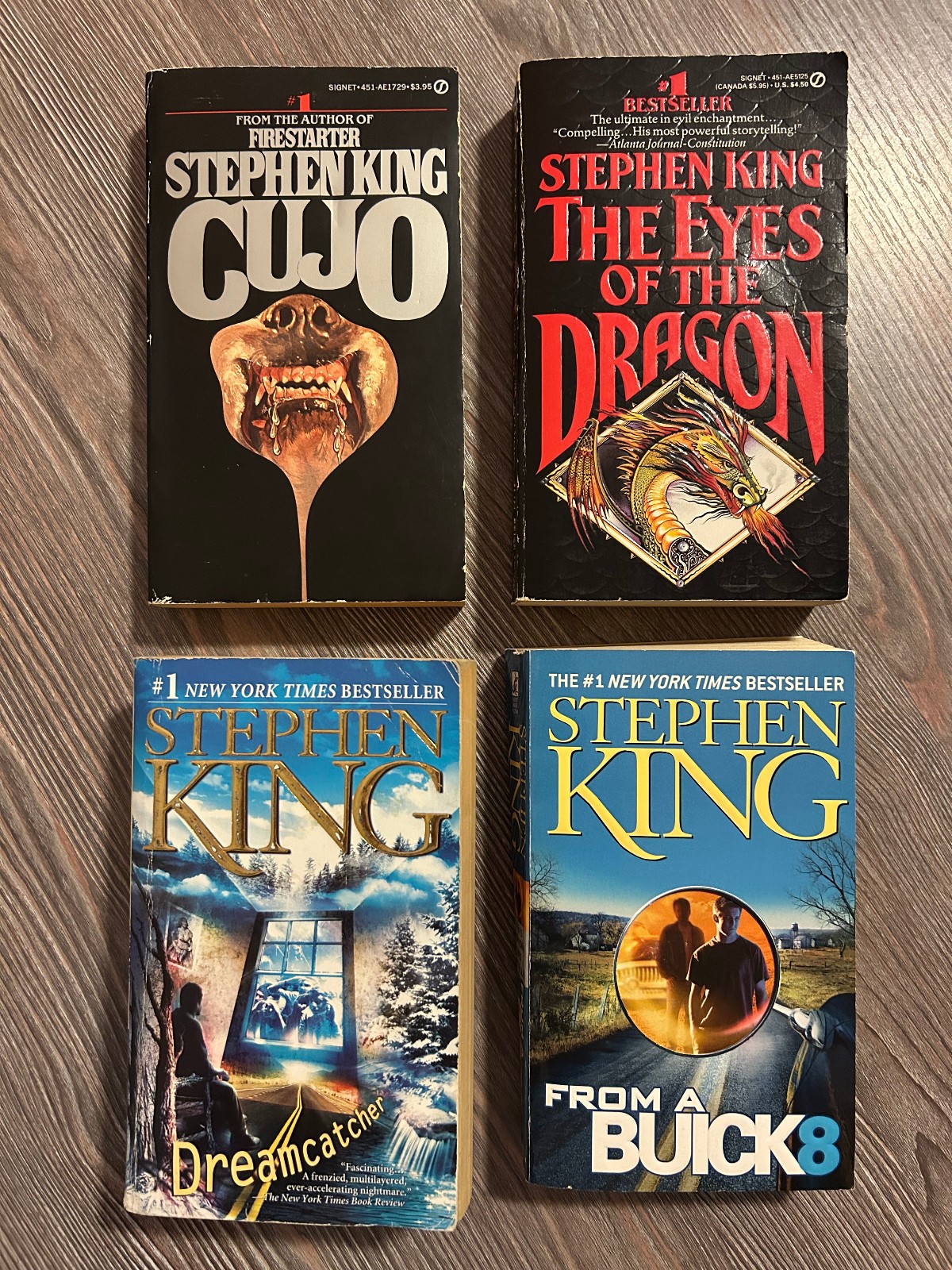 Cujo, Eyes of the Dragon, Dreamcatcher, Buick 8 – 1st Print PBs – Stephen King
